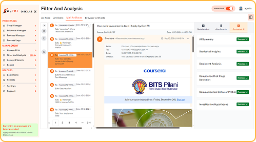 Interface screenshot